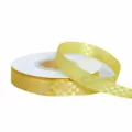 Cinta a cuadros amarilla para envolver regalos, decoración de tartas y lazos DIY. - 1.5CM*25 Yards / Amarillo