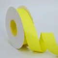 Cinta de raso amarilla en rollo para envolver regalos, decoración de ramos y manualidades. - 2,5 cm * 25 Yardas / Amarillo
