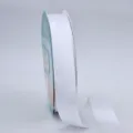 Nastro raso bianco doppio lato 2.5cm 70 yarde tessuto poliestere per confezione regalo - Bianco