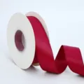 Wine red satin ribbon spool for gift wrapping wedding bouquet and festive craft decoration. - 2.5cm*25 Yards / Burgundy