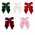 Lazos de terciopelo navideños decorativos para envolver regalos y decoración floral - Conjunto de Lazos de Terciopelo / Paquete de 10 Piezas Color Mixto