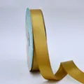Nastro di raso doppio viso dorato 2.5cm di larghezza, tessuto in poliestere per regali. - Oro di Lusso