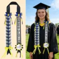 Graduation money lei ribbon class of 2026 congratulations party decoration neckwear gift. - Yellow