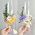 DIY διατηρημένα αποξηραμένα λουλούδια ποτήρι σαμπάνιας γάμου διακόσμηση λουλουδιών - Μπουκέτο «Χαρά του νεφρίτινου κυπέλλου» (Δεν περιλαμβάνεται το κύπελλο)