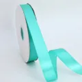2.5cm turquoise polyester satin ruban rouleau pour emballage cadeau et décoration florale - Aigue-marine