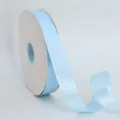 Light blue polyester satin ribbon, 2.5cm width roll for gift wrapping and decoration. - Light Blue