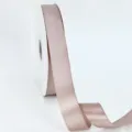 Dusty pink polyester ribbon roll, 2.5cm width for gift box wrapping and flower decoration. - Medium Grey