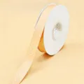 Nastro a pois da 2.5 cm in tessuto pesca arancione per confezioni regalo e decorazione abbigliamento - Arancione Chiaro con Pois Bianchi