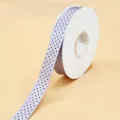 Rotolo di nastro a pois classico, tessuto viola chiaro con pois neri regalo 2.5cm - Viola Chiaro con Pois Neri