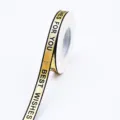 Gold ribbon gift wrapping ribbon with English text for flower bouquets birthday cake party decor - Black Gold Stamping BEST Style