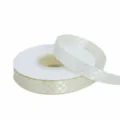 Gebroken wit geruit lint op rol voor prachtige cadeautjes, taartverpakking en DIY. - 1.5CM*25 Yards / Broken Wit