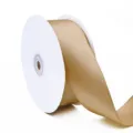Rotolo di nastro in raso poliestere dorato da 4cm per confezioni regalo e decorazione nuziale. - 4,0 cm x 50 Yards / Giallo ocra