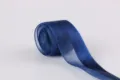 Cinta semirraso azul oscuro de organza para envolver regalos DIY y decoracion floral. - 2.5cm*20 Yardas / Azul Marino