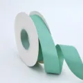 Light green matte satin ribbon variant, 2.5cm polyester cotton ribbon roll for gift wrapping. - 2.5cm*25 Yards / Teal Blue