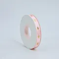 Roze gouden kroon print lint rol voor kado verpakking en bloemendoos decoratie 1cm - Kroon / Lichtroze