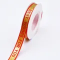 Red Gold Stamped Gift Ribbon Best Wishes For You Packaging Ribbon Flower Bouquet Decor - Red Gold Stamping BEST Style