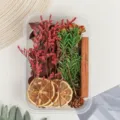 Kit de material DIY flores secas canela popurrí para decoración del hogar y aroma - Estilo Hierba de Amor / Paquete de Materiales Solo (Sin Taza y Aceite Esencial)