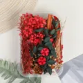 Kit de materiales de aroma de flores secas DIY con canela y pinos para decoracion. - Buena Suerte / Paquete de Materiales Solo (Sin Taza y Aceite Esencial)