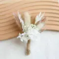 Mini μπουκέτο αποξηραμένων λουλουδιών παραλλαγή, φυσική φυτική διακόσμηση και δώρο. - Μπουκέτο με ορτανσίες και κεχρί αρ. 23 (περίπου 8-11 εκ.)