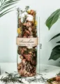 Kaneel gedroogde bloemen geurversprezer glazen fles huis binnendecoratie cadeau 23cm - Abrikoos Extra Groot