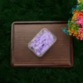 Light purple preserved asparagus fern dried flowers box for DIY craft and gift decoration. - Purple