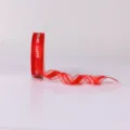 Red Happy Birthday ribbon 2.5cm wide sheer organza cake gift wrapping decorative ribbon variant. - Red