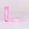 Pink Happy Birthday ribbon for gift wrapping, cake decoration, 2.5cm satin fabric. - Pink