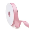 Cinta de satén rosa lisa, rollo de 2,5 cm de poliéster para envolver regalos y decoración. - Rosa 148#
