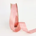 Pink satin ribbon with Sweet love text for gift wrapping, bouquet packaging and DIY craft projects. - 2.5cm*50 Yards / Lotus root pink
