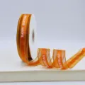 2.5cm satin edge ribbon Happy Birthday printed snow yarn gift wrapping craft decoration - Coffee