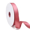 Rollo de cinta de raso rosa tela de poliéster para envolver regalos florales de 2.5cm - Rosa #169
