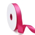 Cinta de raso rosa de 2.5cm de ancho para envolver regalos, ramos de flores y decoracion. - Rosa #175