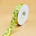 2.5cm Lichtgroene Banaan Print Lint voor Fruit Geschenkdoos Verpakking Decoratie - Banaan
