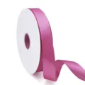 Rollo de cinta de satén de poliéster rosa 2.5cm para regalos, pasteles y decoración floral. - Rosa #183