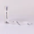 2.5cm white happy birthday printed sheer ribbon for gift wrapping cake packaging decoration - White