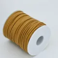 Light brown faux leather cord suede string for DIY jewelry making bracelet necklace crafting 1pc - 3mm*50 Yards / Light Coffee