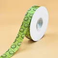 2.5cm groen durian bedrukt lint voor geschenkverpackking en feestelijke bloemendecoratie - Durian