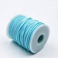 Light blue suede cord PU leather string DIY necklace bracelet jewelry crafting supplies spool - 3mm*50 Yards / Light Blue