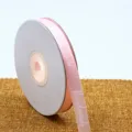Cinta de poliéster rosa claro de 1cm, cinta de tela impresa handmade para regalos y decoración. - 1,0 cm x 25 yardas / Rosa Claro