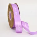 Purple ribbon with Sweet love print, perfect for bouquet wrapping, gift boxes and DIY crafts. - 2.5cm*50 Yards / Light Purple
