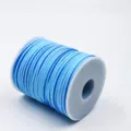 Sky blue PU suede cord roll for DIY jewelry making, ideal for bracelets and necklaces. - 3mm*50 Yards / Sky Blue