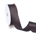 Nastro di raso scuro largo 4 cm per confezione regalo, decorazioni di nozze e fiori. - 4,0 cm x 50 Yards / Caffè
