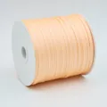 Solid color polyester ribbon, 0.3cm light orange thin satin ribbon for sewing crafts DIY - 0.3cm / Light Orange