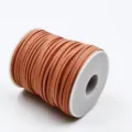 PU suede leather cord roll in pink color, perfect for DIY jewelry making, bracelets, and necklaces. - 3mm*50 Yards / Cute Pink