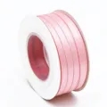 Ruban de satin rose clair de 0,3 cm double face en rouleau pour emballage cadeau et DIY. - 0.3cm*50 Yards / Rose Clair