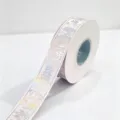 Holographic silver stamped decorative ribbon, traditional landscape variant, 2.5cm DIY craft bow - Mountain Pavilion Laser / 2.5cm*25 Yards / Light Pink
