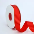 Red ribbon with gold edge 2.5cm wide, perfect for gift wrapping and bouquet decoration. - 2.5cmx50 Yards / Red