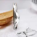 1cm white satin ribbon gift packaging DIY craft ribbon with Just for you print bow - Off White