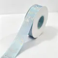 Cinta de estampacion en caliente plata laser azul 2.5cm cinta impresa tema oceano para regalos - Mundo Submarino Láser / 2,5 cm * 25 Yardas / Azul claro