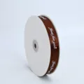 Brown ribbon 2cm wide 100 yards Just for you printed fabric ribbon for gift wrapping - 2.0cm*100 Yards / Coffee